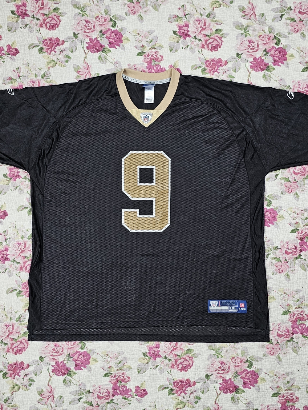 Vintage Reebok New Orleans Saints Drew Brees #9 NFL Football Jersey 4XL